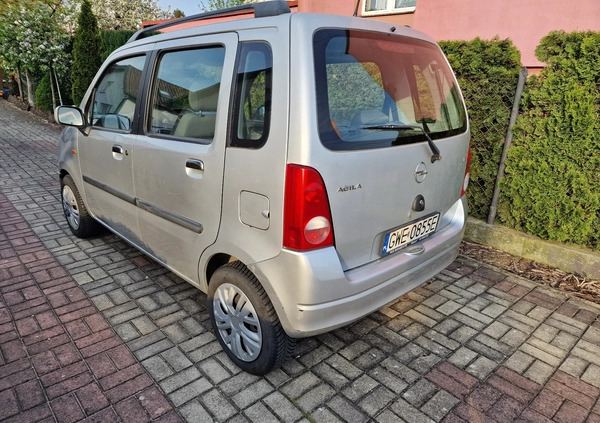 Opel Agila cena 6300 przebieg: 112068, rok produkcji 2003 z Rumia małe 22